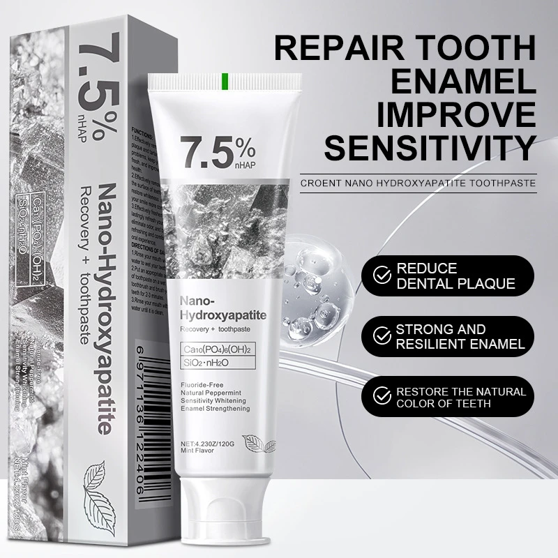 Remineralizing Toothpaste - 1/3pcs Toothpaste 7.5% Hydroxyphosphate Gray Stone