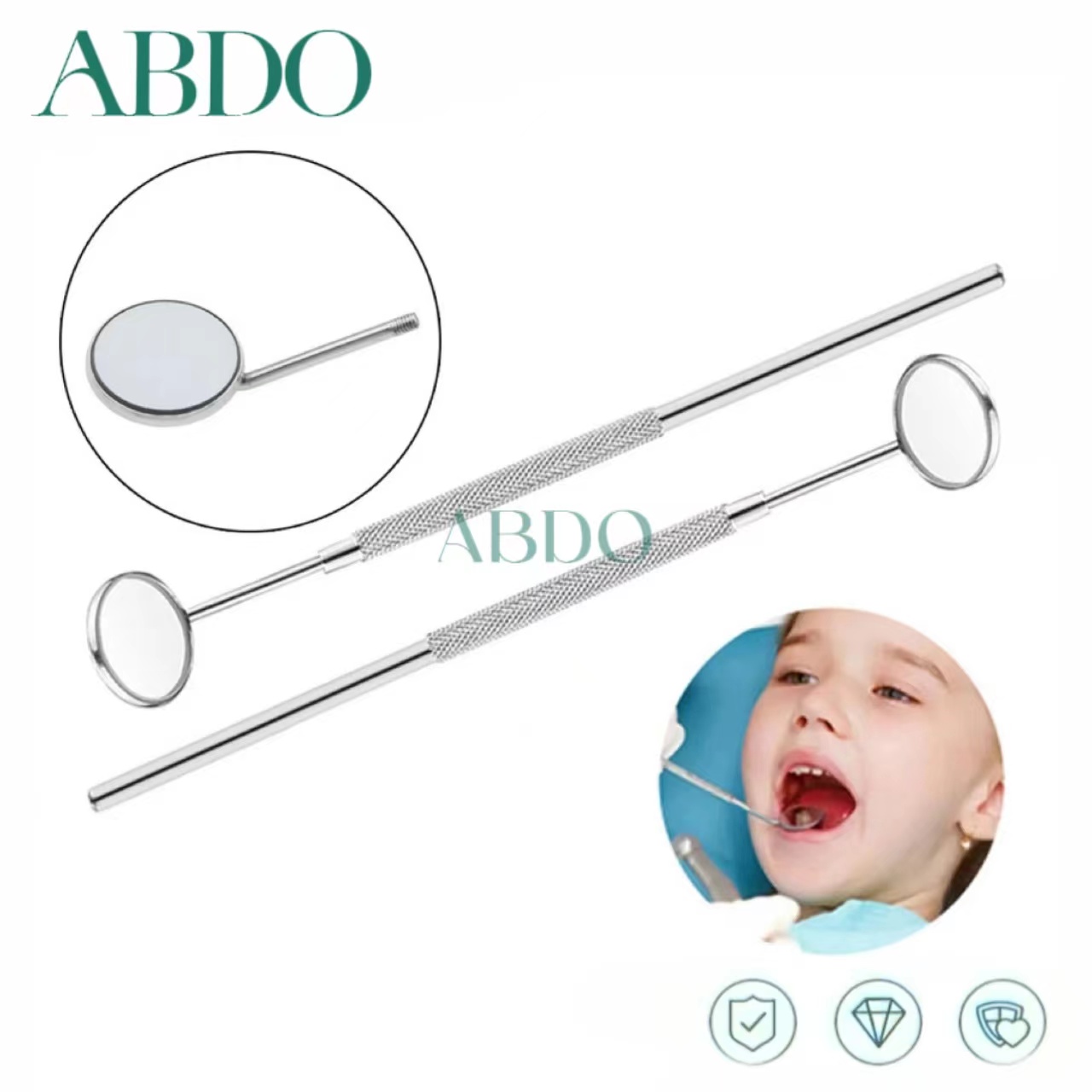 10 Set Dental Mouth Mirrors Ch - Teeth Whitening Kit บทวิจารณ์และราคา