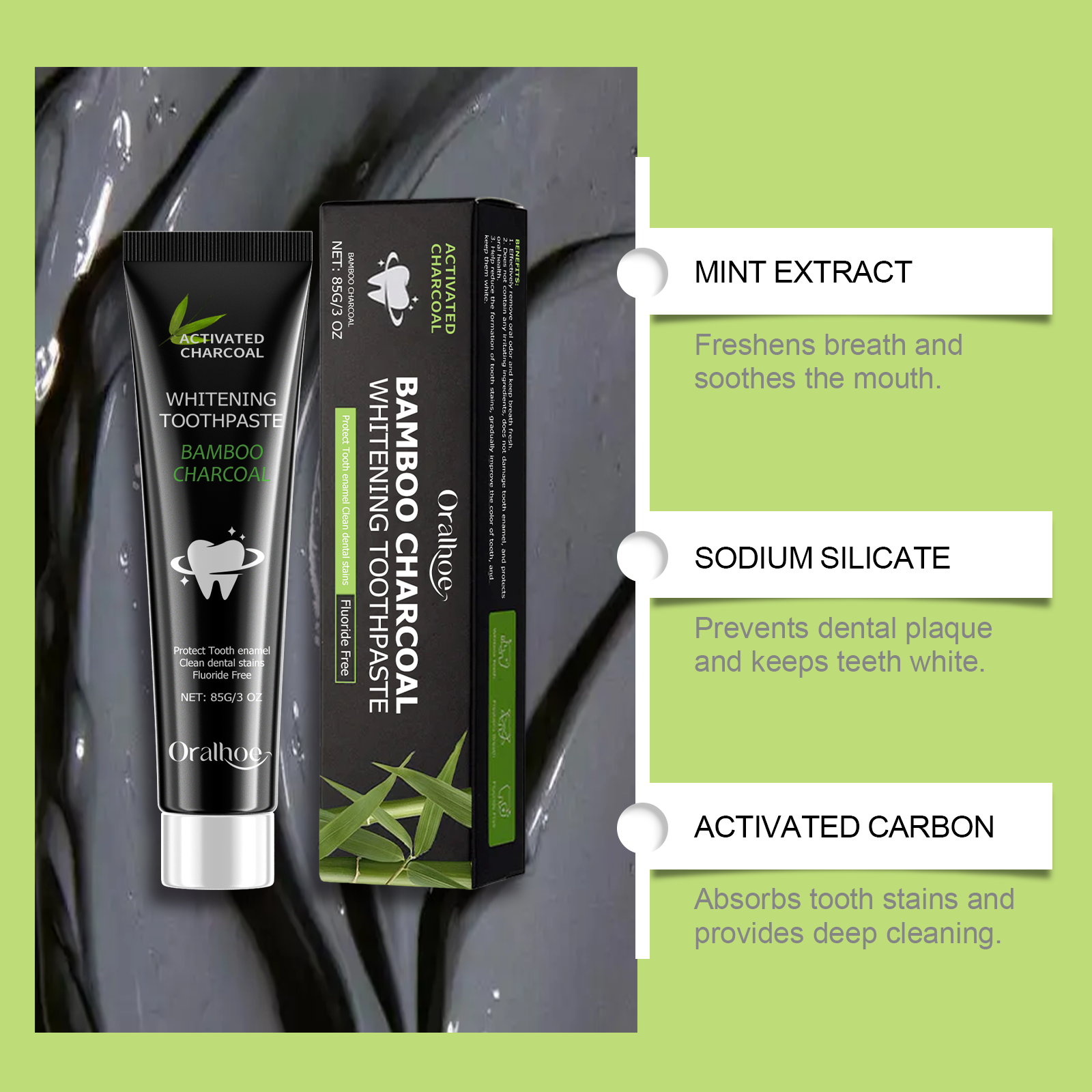 Bamboo Charcoal Deep Teeth Yel - Teeth Whitening Charcoal บทวิจารณ์และราคา