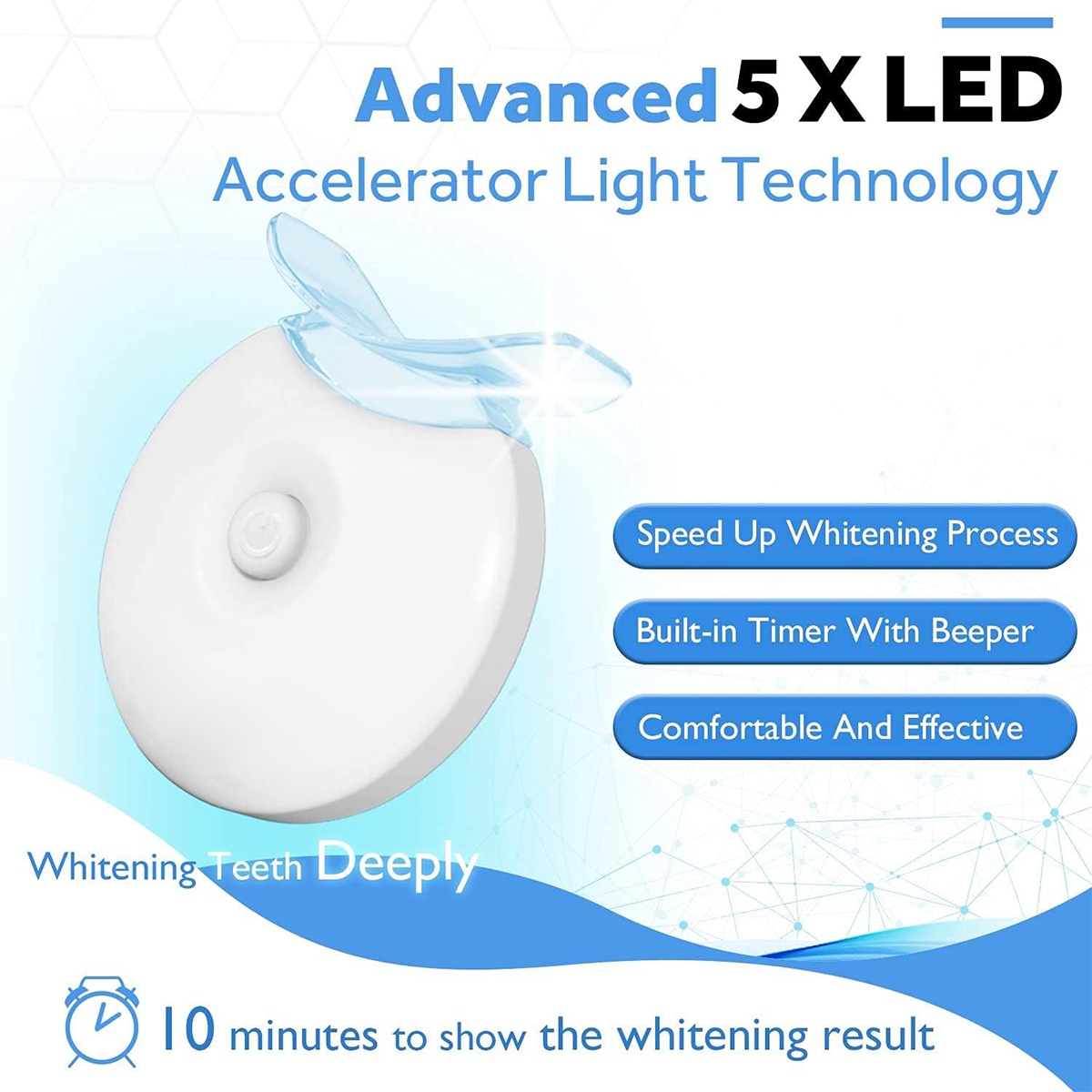 Teeth Whitening Kit - 5X LED L - Teeth Whitening Gels บทวิจารณ์และราคา