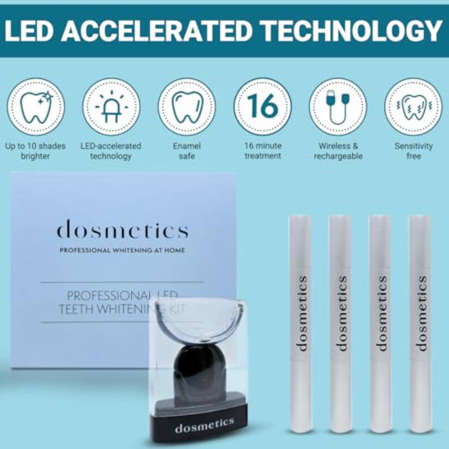Teeth Whitening Kit with LED L - Teeth Whitening Gels บทวิจารณ์และราคา
