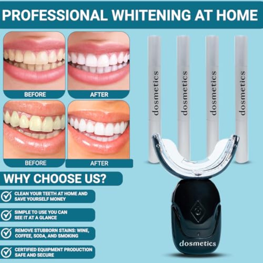 Teeth Whitening Kit with LED L - Teeth Whitening Gels บทวิจารณ์และราคา
