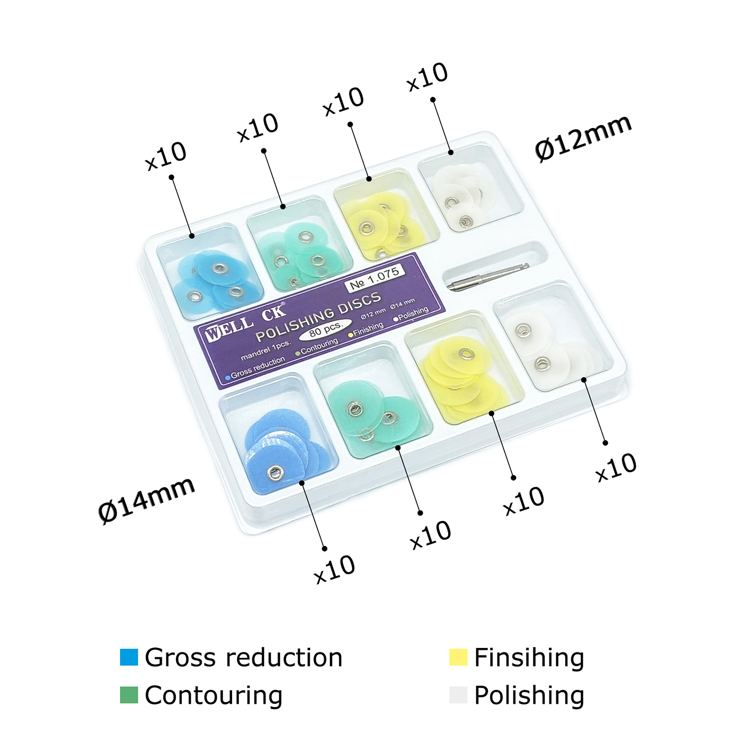 WELL CK 40/80Pcs Dental Polish - Teeth Whitening Kit บทวิจารณ์และราคา