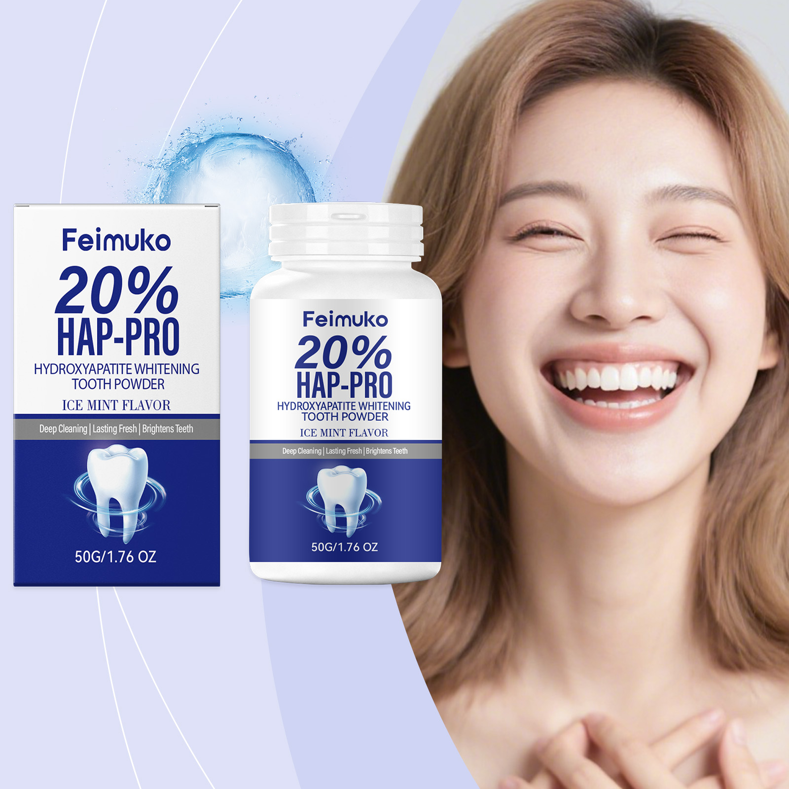 20% Hydroxyapatite Tooth Powde - Teeth Whitening Instant บทวิจารณ์และราคา