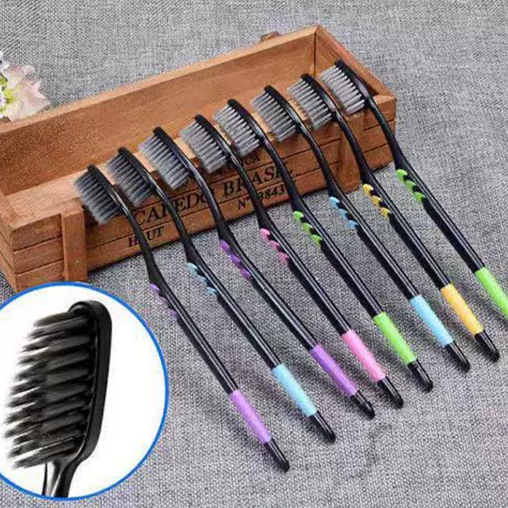 10PCS Toothbrush Natural Bambo - Teeth Whitening Charcoal บทวิจารณ์และราคา