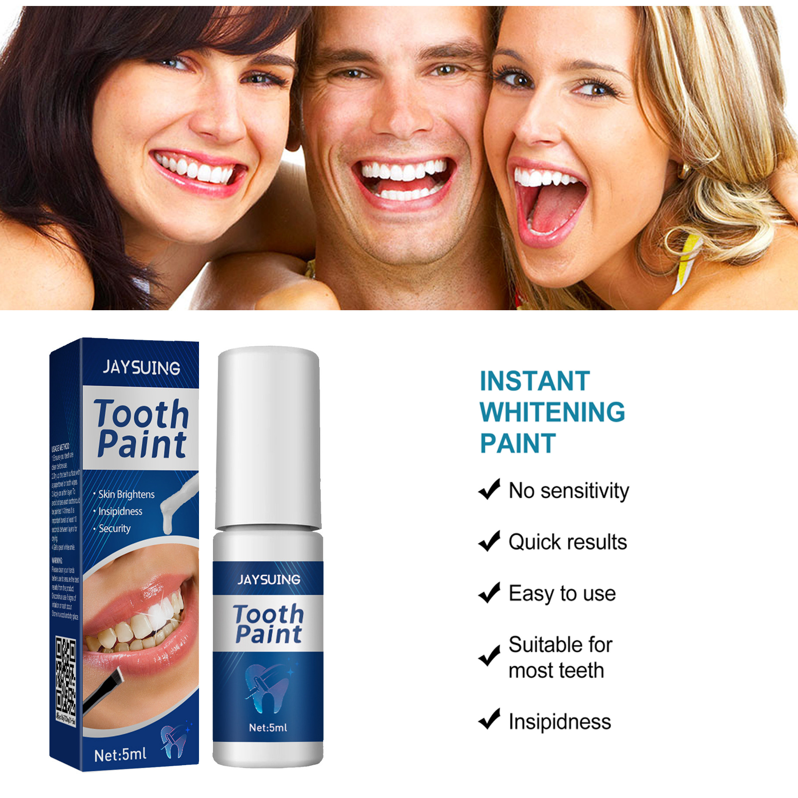 Teeth Brighten Paint Instantly - Teeth Whitening With Hydrogen Peroxide บทวิจารณ์และราคา