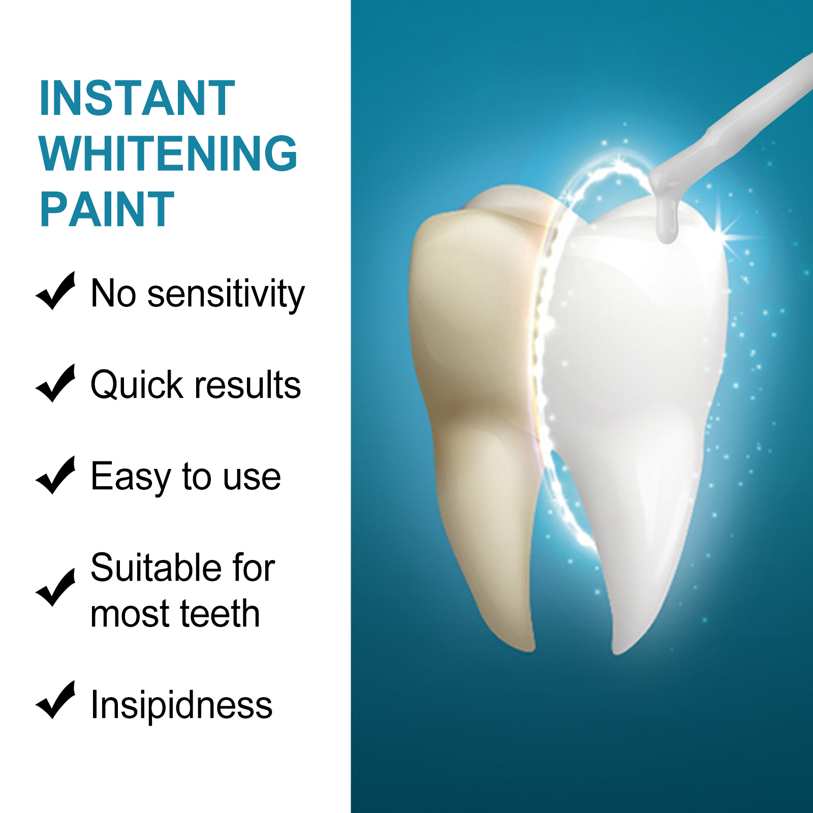 Instant Teeth Whitening Paint  - Teeth Whitening Instant บทวิจารณ์และราคา