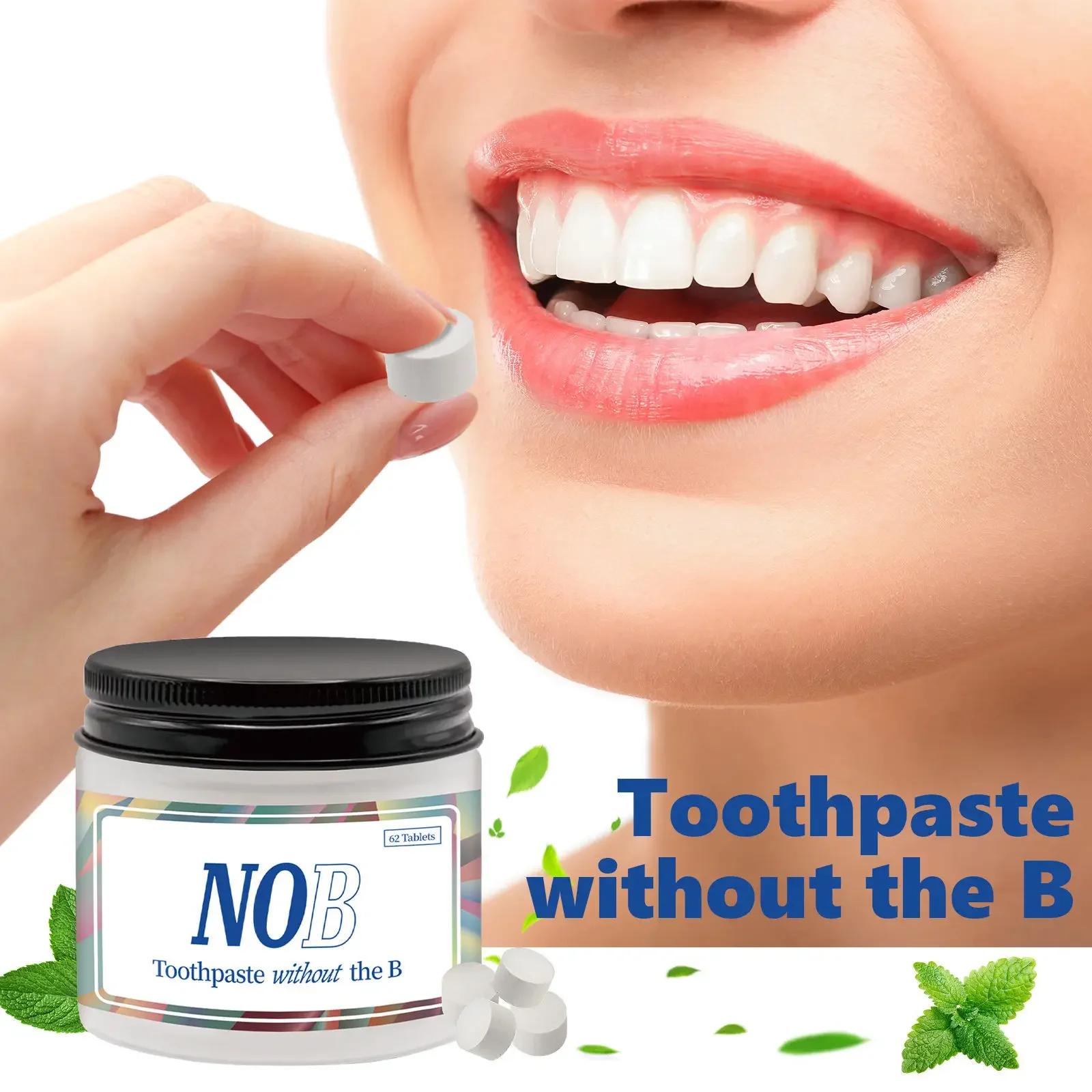 Solid Toothpaste Tablets Mint  - Teeth Whitening Charcoal บทวิจารณ์และราคา