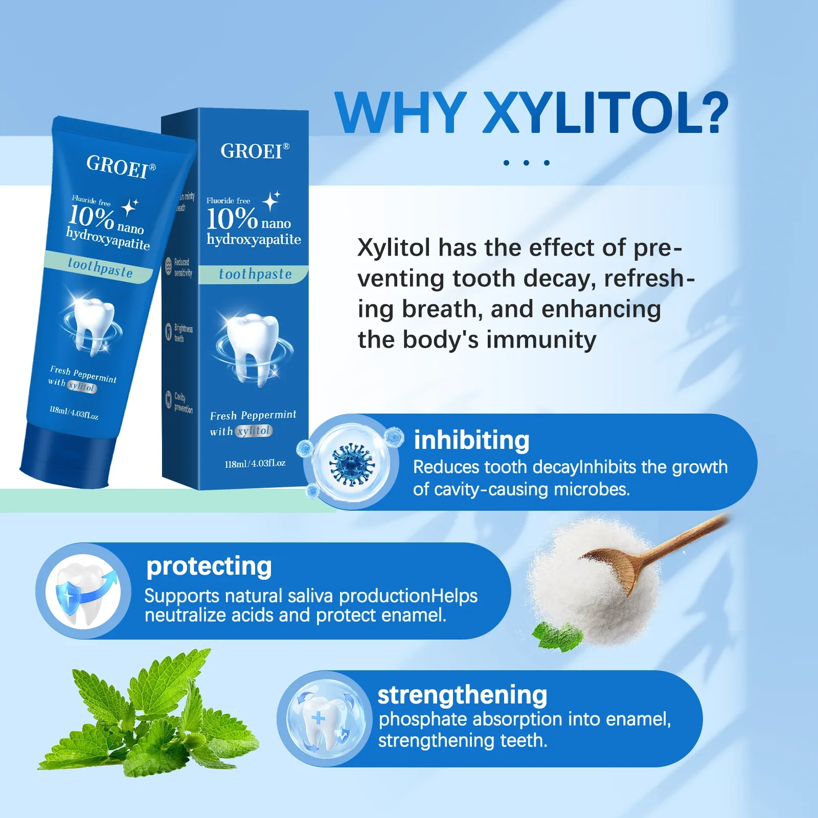 Cavity Prevention Xylitol Toot - Remineralizing Toothpaste บทวิจารณ์และราคา