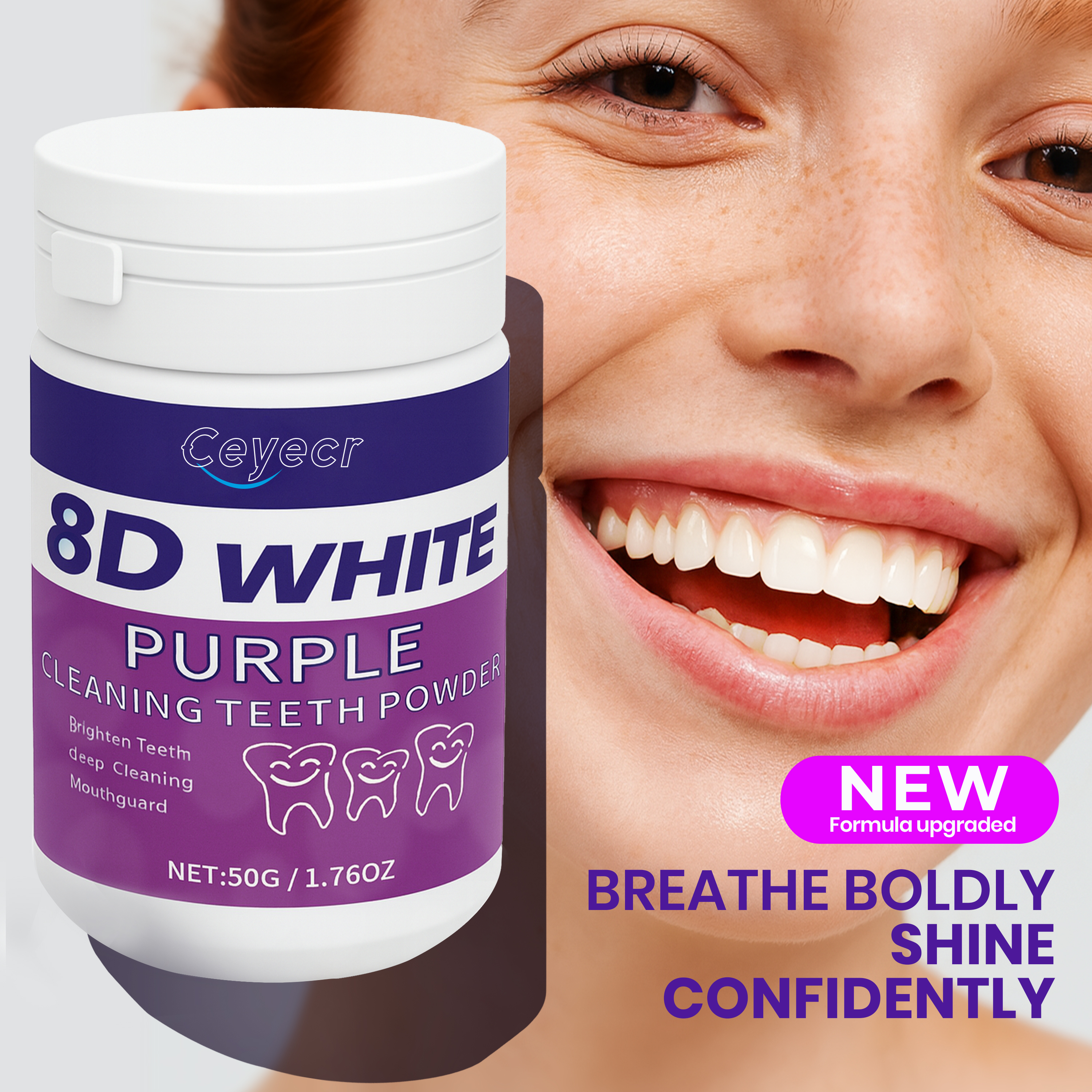 8D white Teeth Whitening Powde - Teeth Whitening Instant บทวิจารณ์และราคา