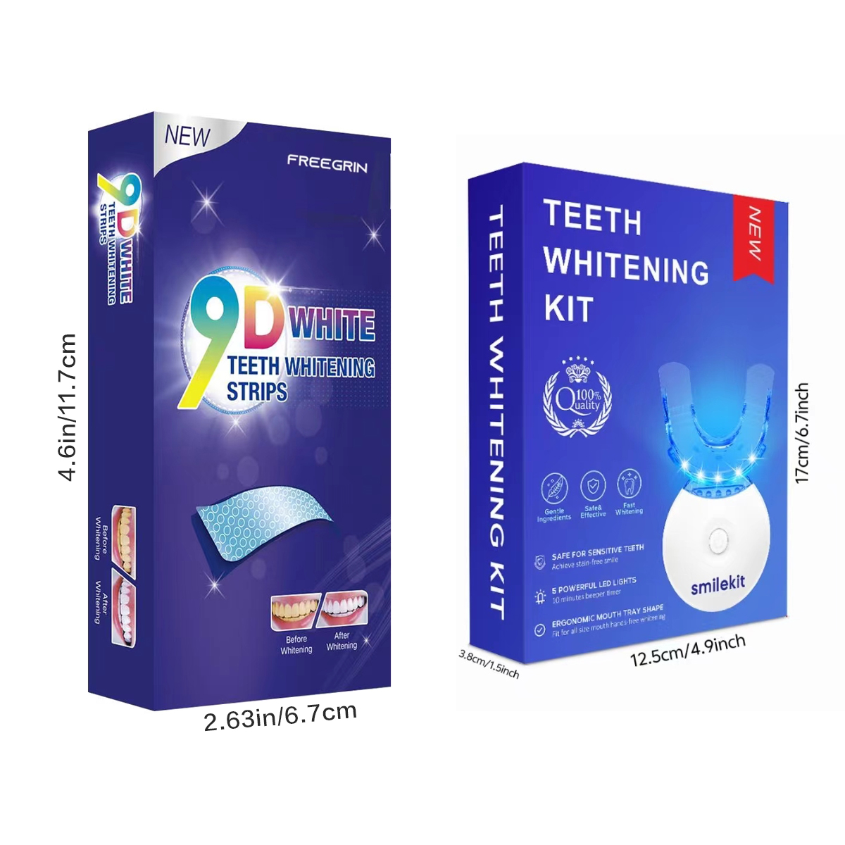 Teeth Whitening Kit - 5X LED L - Teeth Whitening Gels บทวิจารณ์และราคา