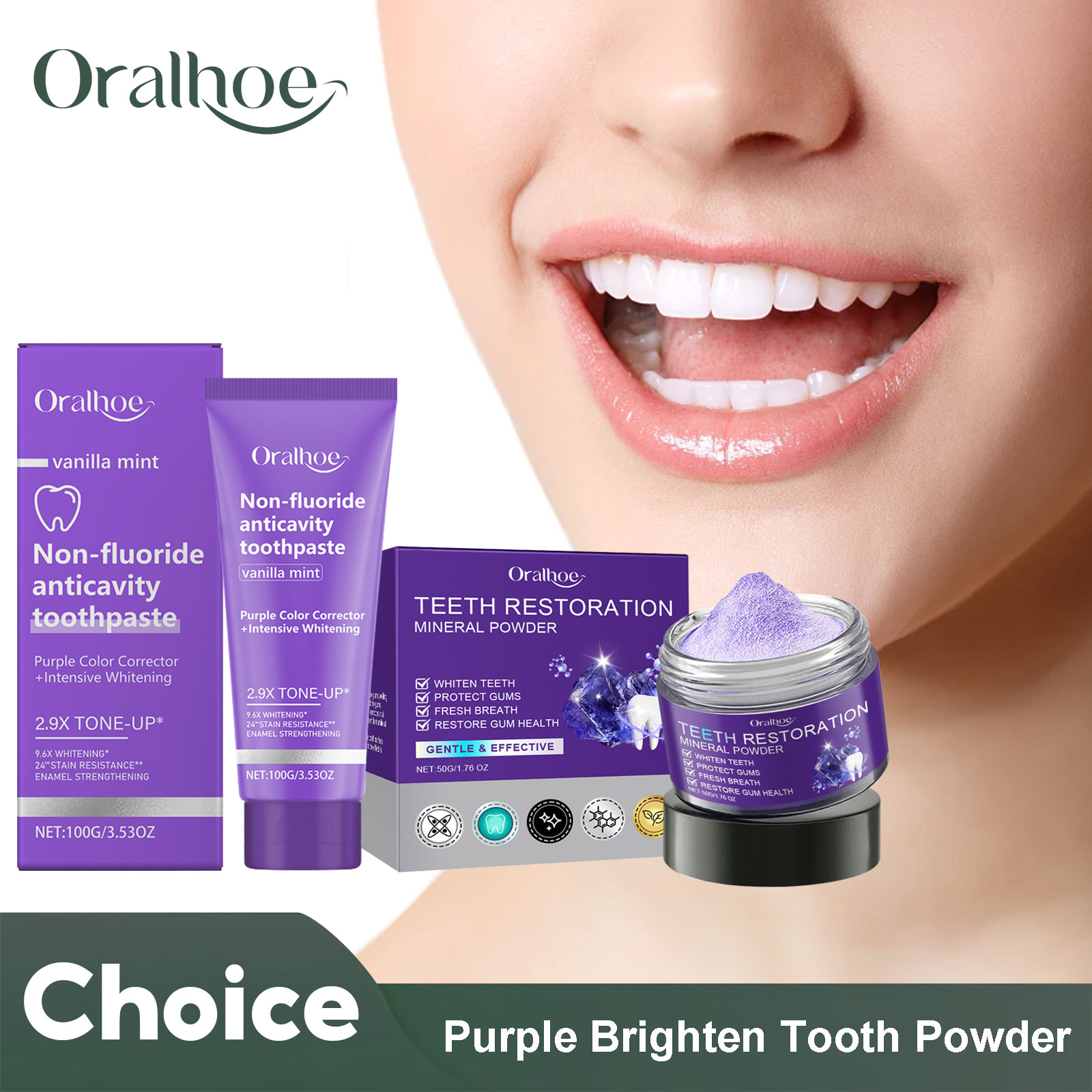 Teeth Restoration Mineral Powd - Teeth Whitening Instant บทวิจารณ์และราคา