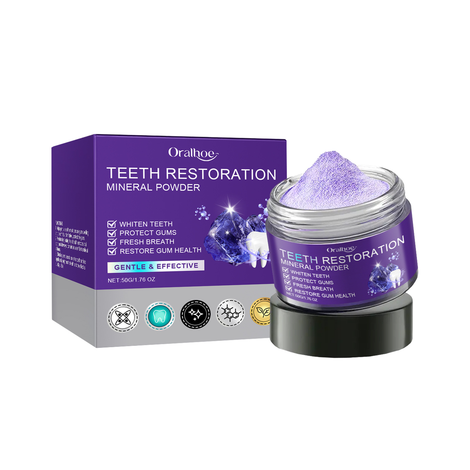 Teeth Restoration Mineral Powd - Teeth Whitening Instant บทวิจารณ์และราคา