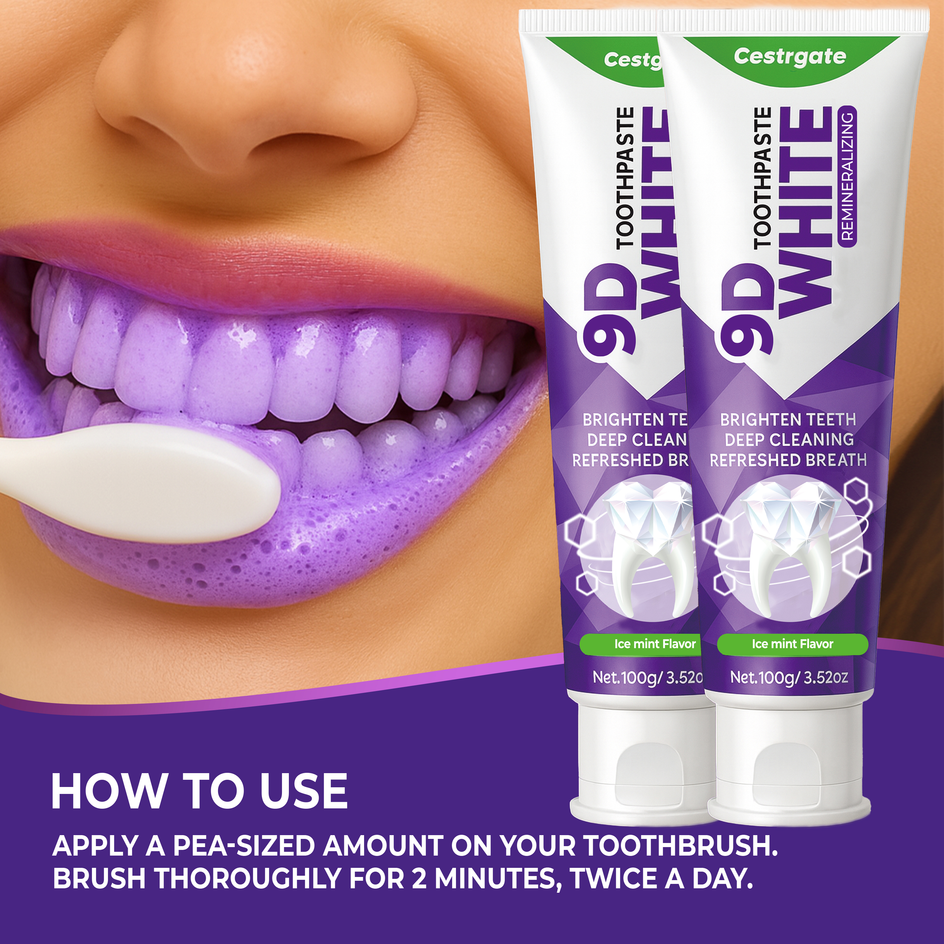 9D White 10% Hydroxyapatite To - Remineralizing Toothpaste บทวิจารณ์และราคา