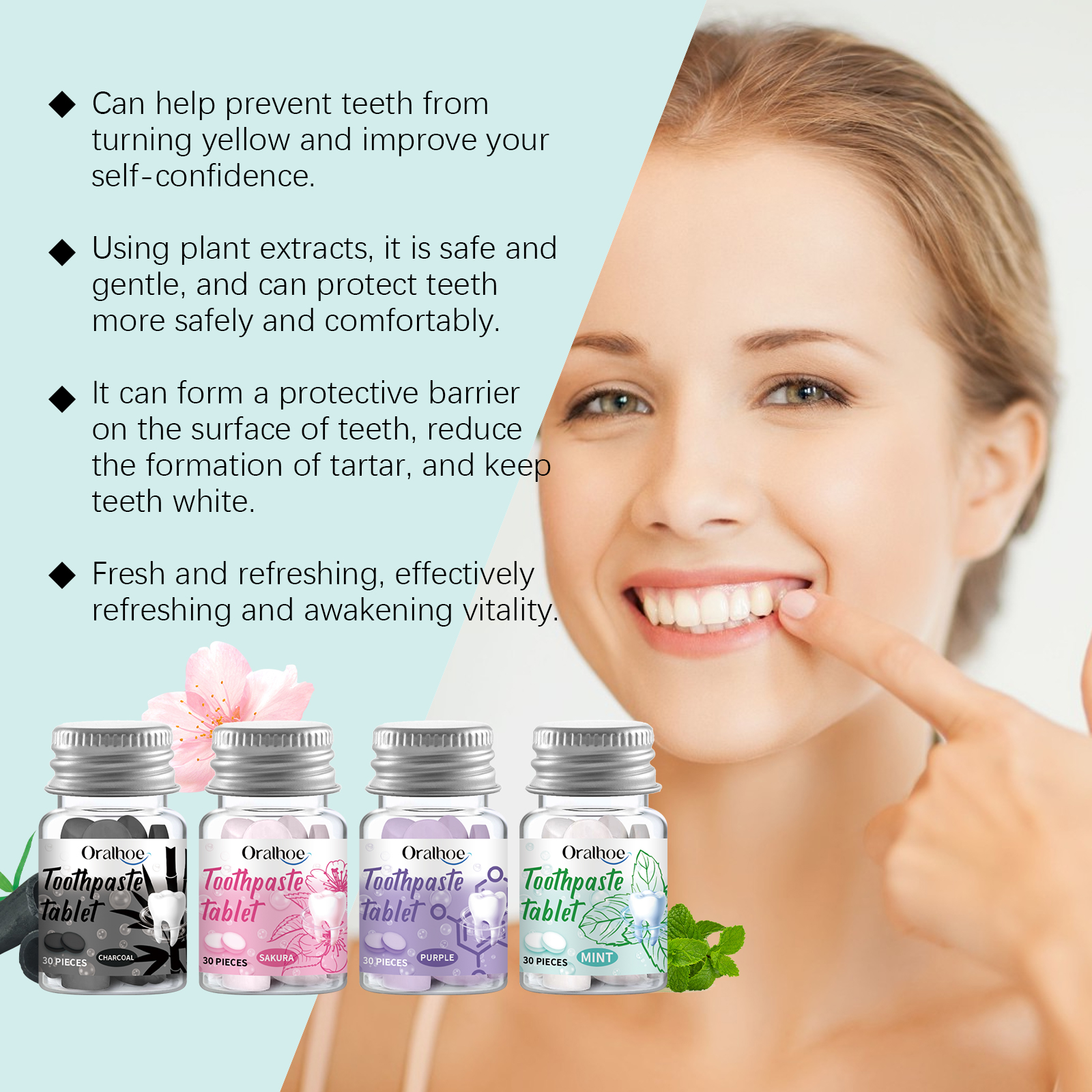 Deep Cleaning Solid Toothpaste - Teeth Whitening Xylitol บทวิจารณ์และราคา