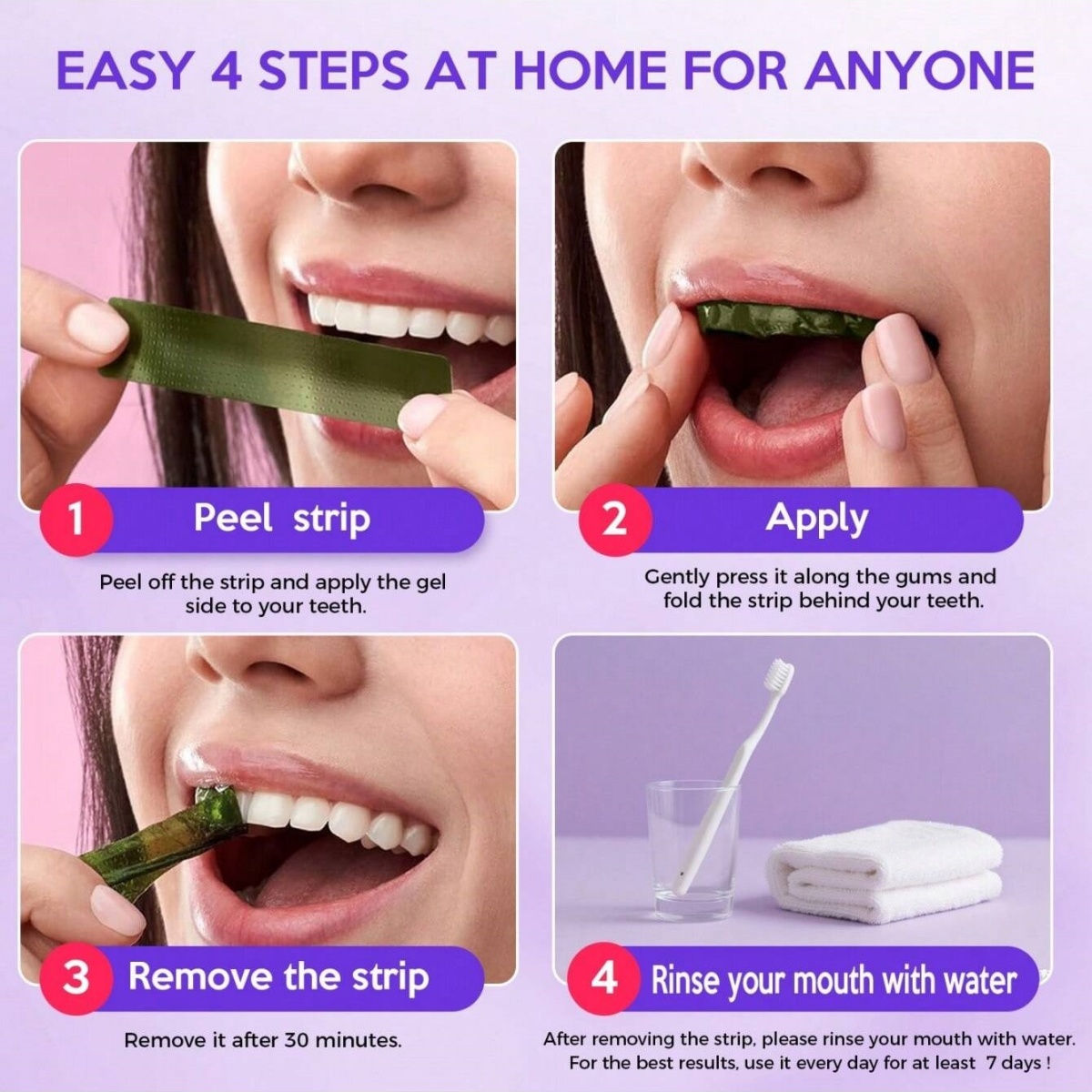 Deluxe Whitening Teeth Sticker - Teeth Whitening With Hydrogen Peroxide บทวิจารณ์และราคา