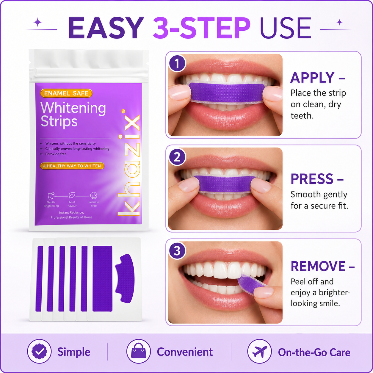 Teeth Whitening Strips 14 Pcs, - Teeth Whitening Kit บทวิจารณ์และราคา