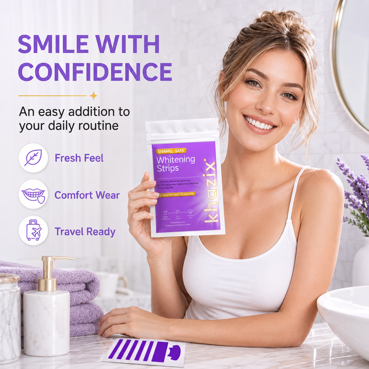 Teeth Whitening Strips 14 Pcs, - Teeth Whitening Kit บทวิจารณ์และราคา