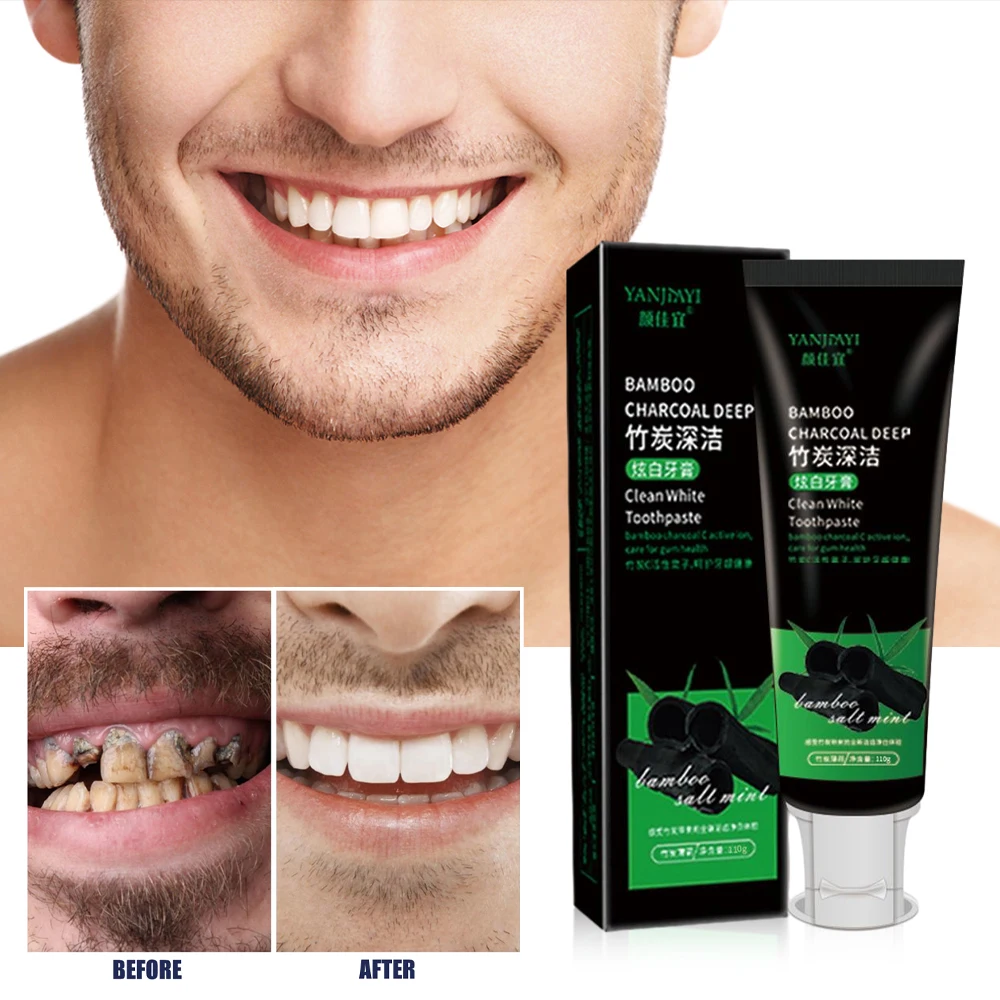 110g Bamboo Charcoal Black Too - Teeth Whitening Charcoal บทวิจารณ์และราคา