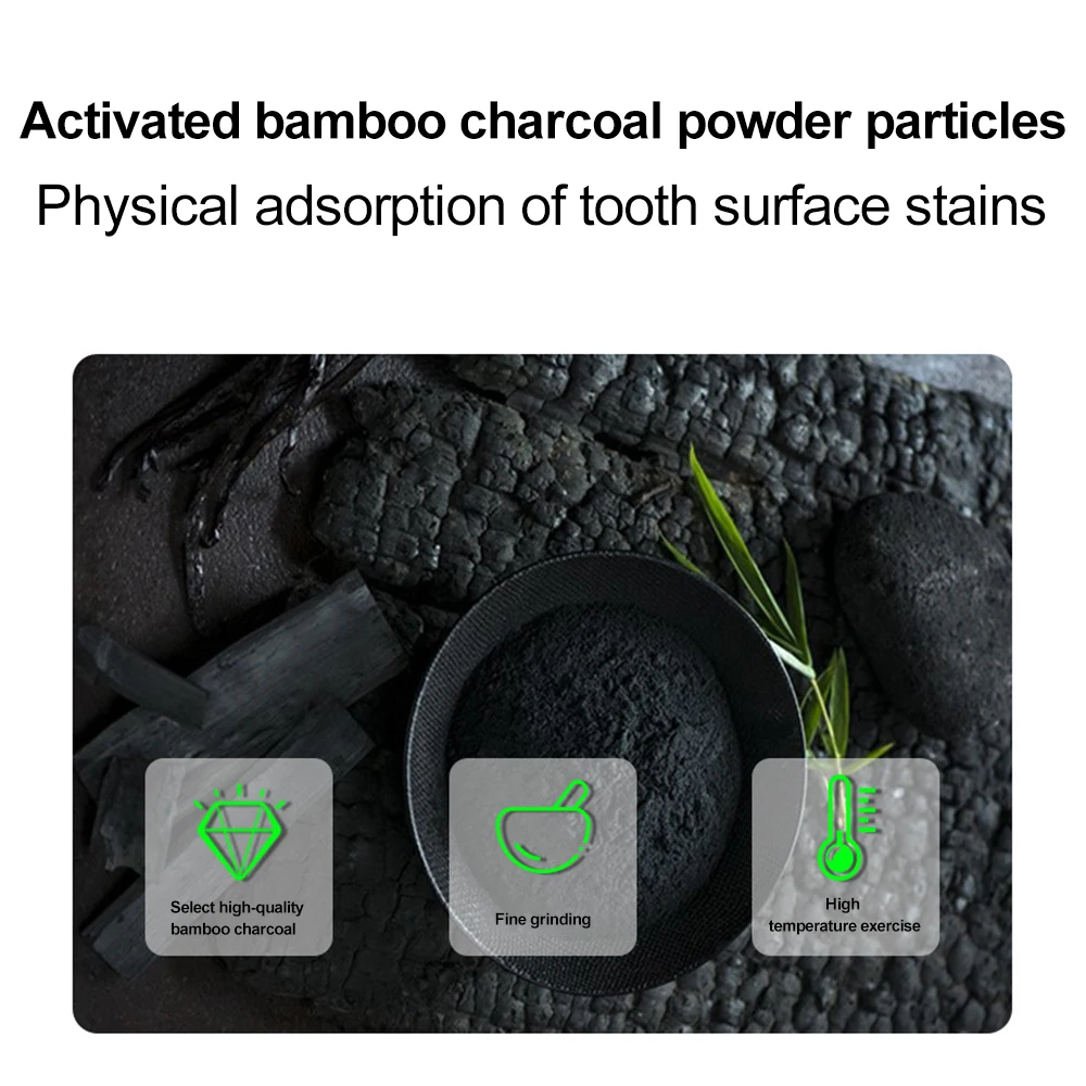 110g Bamboo Charcoal Black Too - Teeth Whitening Charcoal บทวิจารณ์และราคา