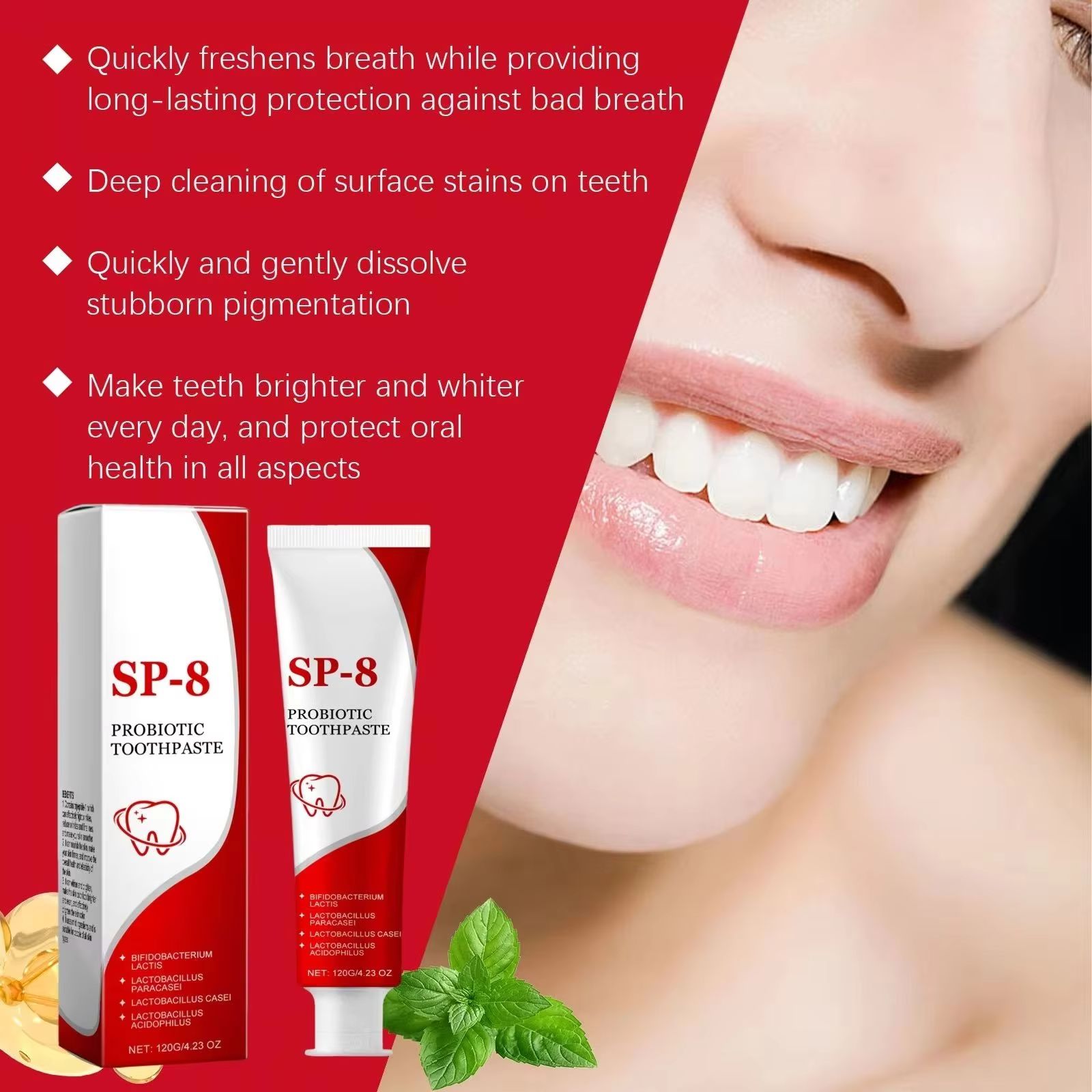 Sp 10 Probiotic Whitening Toot - Remineralizing Toothpaste บทวิจารณ์และราคา