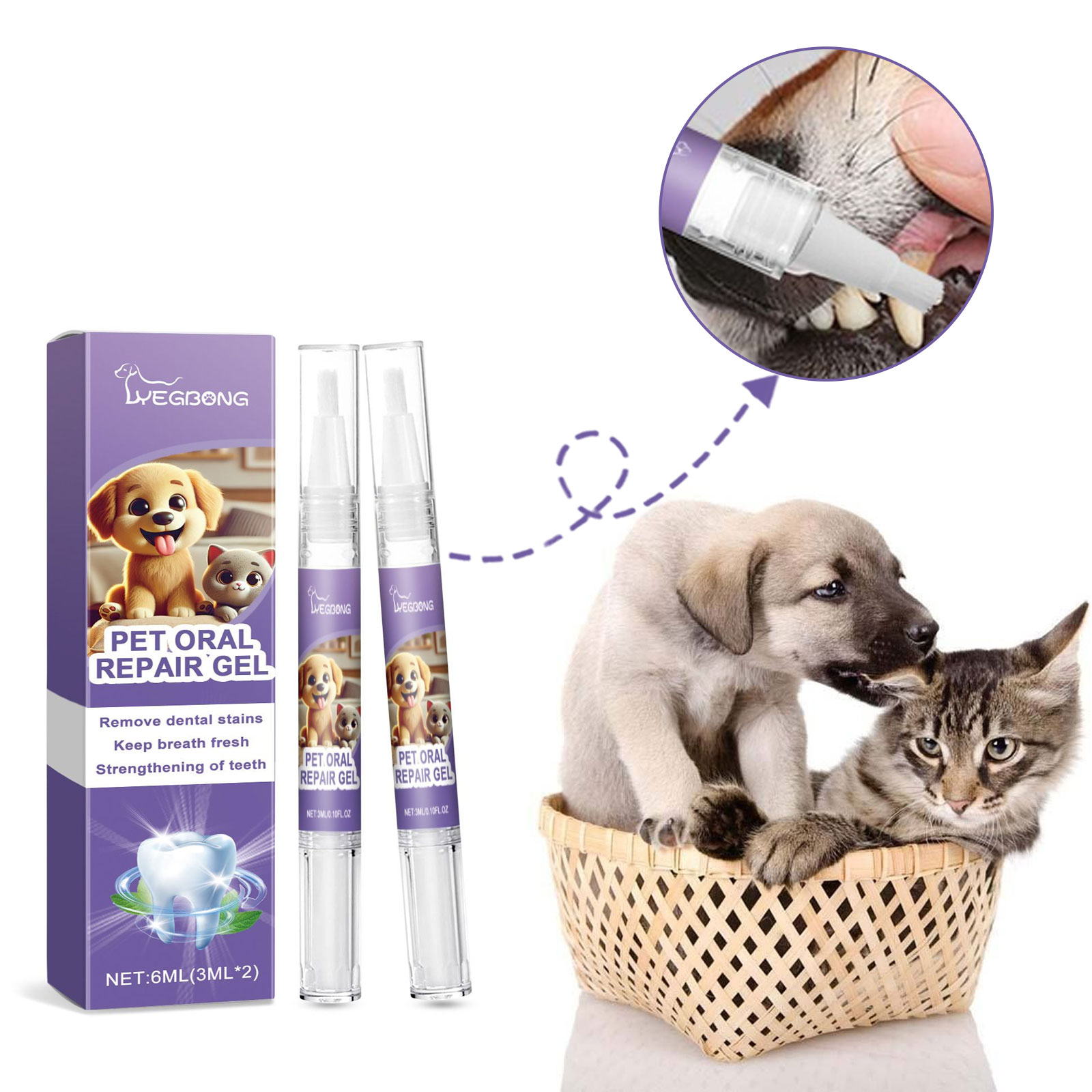 12pcs Pet Toothbrush Pen Denta - Teeth Whitening Gels บทวิจารณ์และราคา