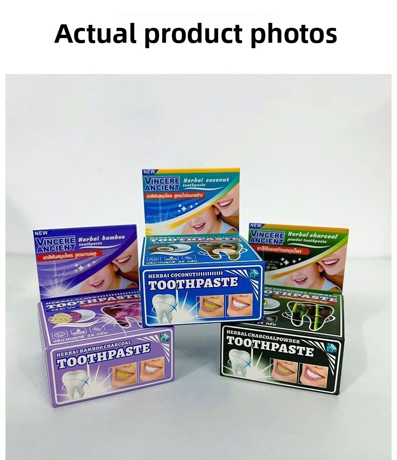 Natural Thai VINCERE Tooth Pow - Teeth Whitening Charcoal บทวิจารณ์และราคา
