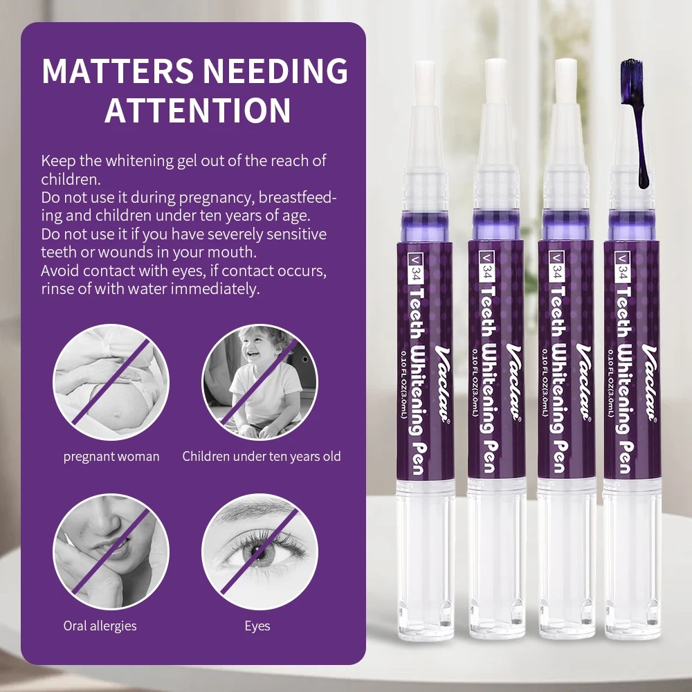 Vaclav V34 Purple teeth whiten - Teeth Whitening Gels บทวิจารณ์และราคา