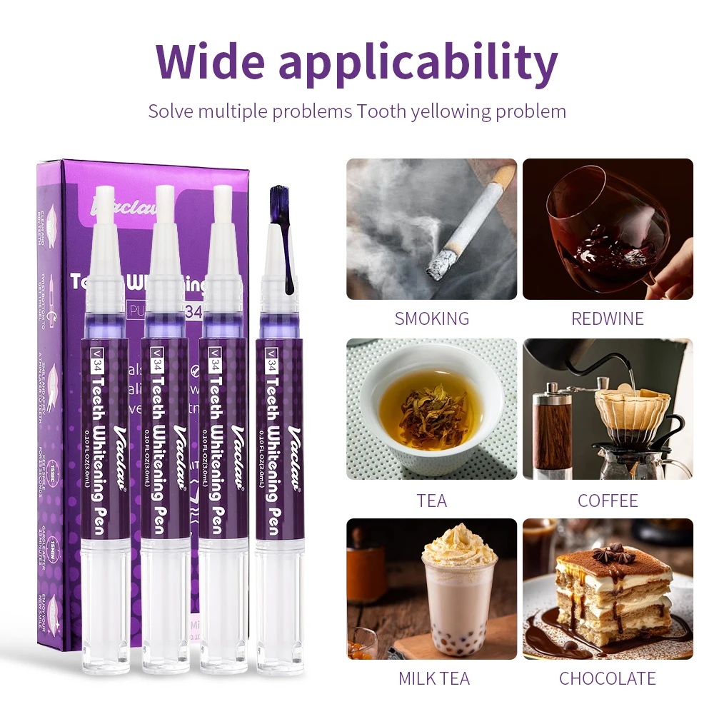Vaclav V34 Purple teeth whiten - Teeth Whitening Gels บทวิจารณ์และราคา