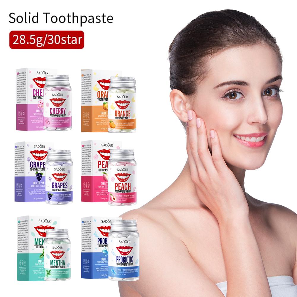 Mint Solid Toothpaste Tablets  - Teeth Whitening Charcoal บทวิจารณ์และราคา